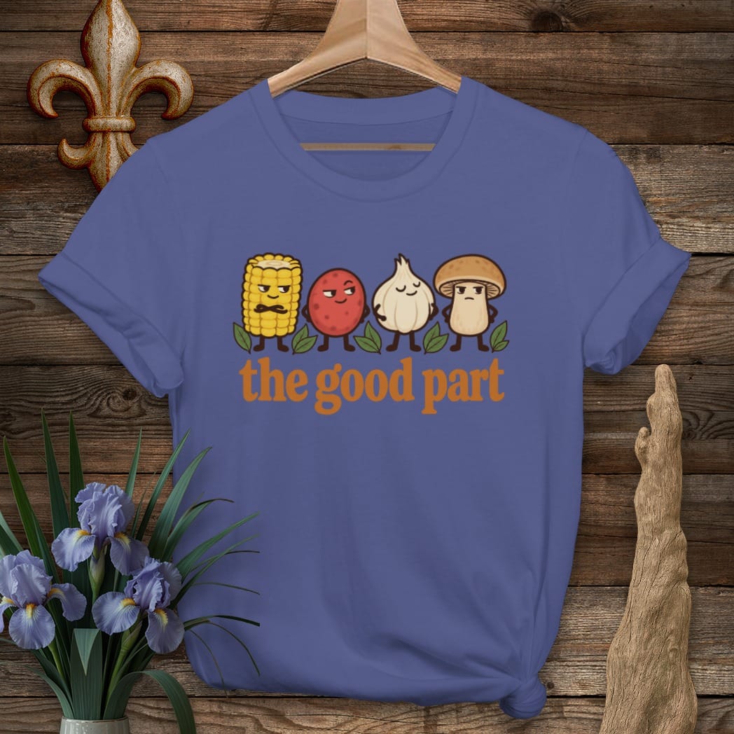 S / Metro Blue Louisiana The Good Part T-Shirt by Laissez Faire Wear