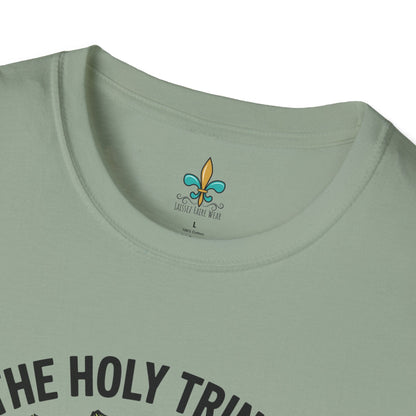 Louisiana "The Holy Trinity & The Pope" Cajun Cooking T-Shirt by Laissez Faire Wear