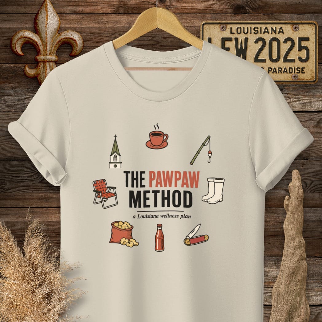 S / Sand Louisiana The PawPaw Method T-Shirt by Laissez Faire Wear