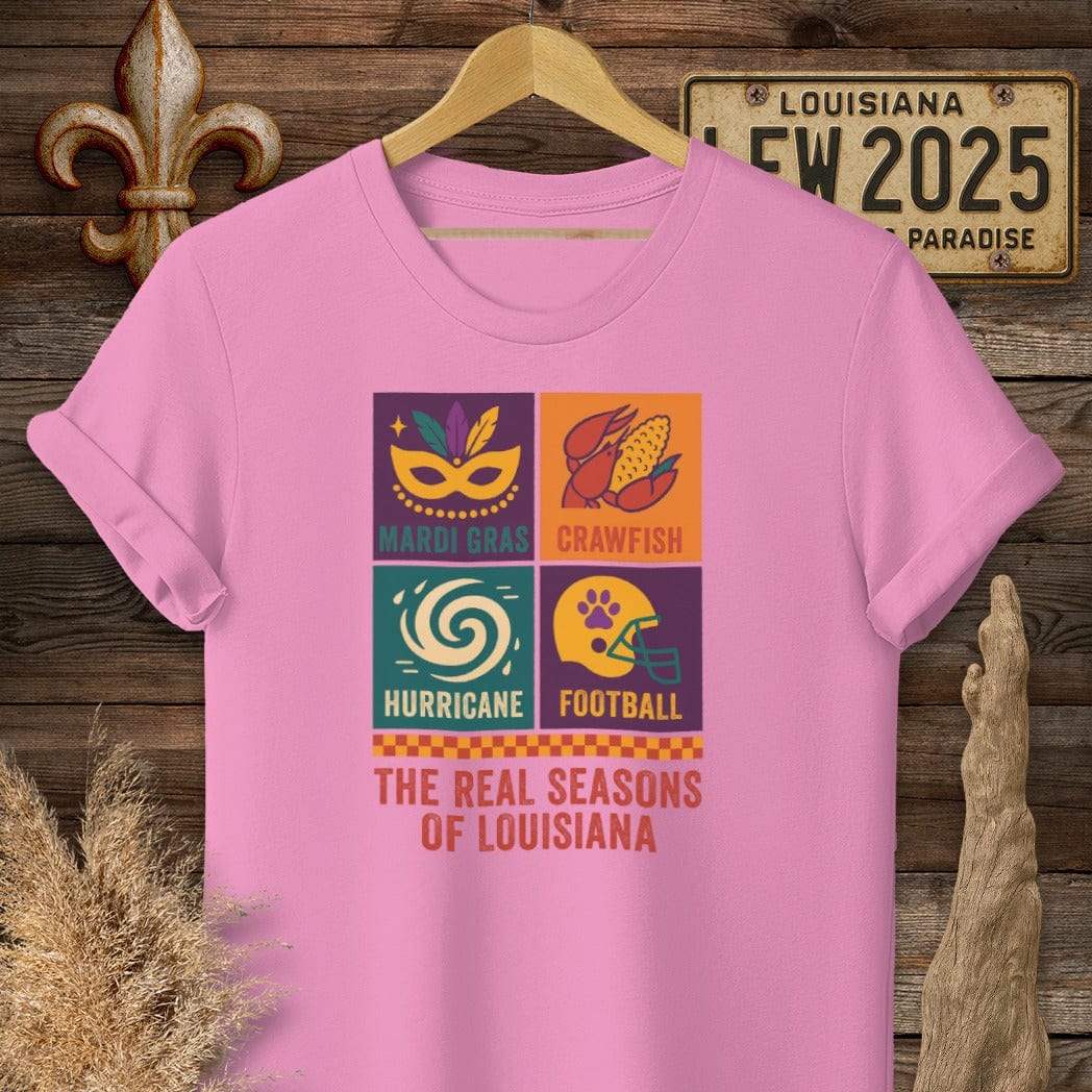 S / Azalea Louisiana The Real Seasons of Louisiana T-Shirt by Laissez Faire Wear