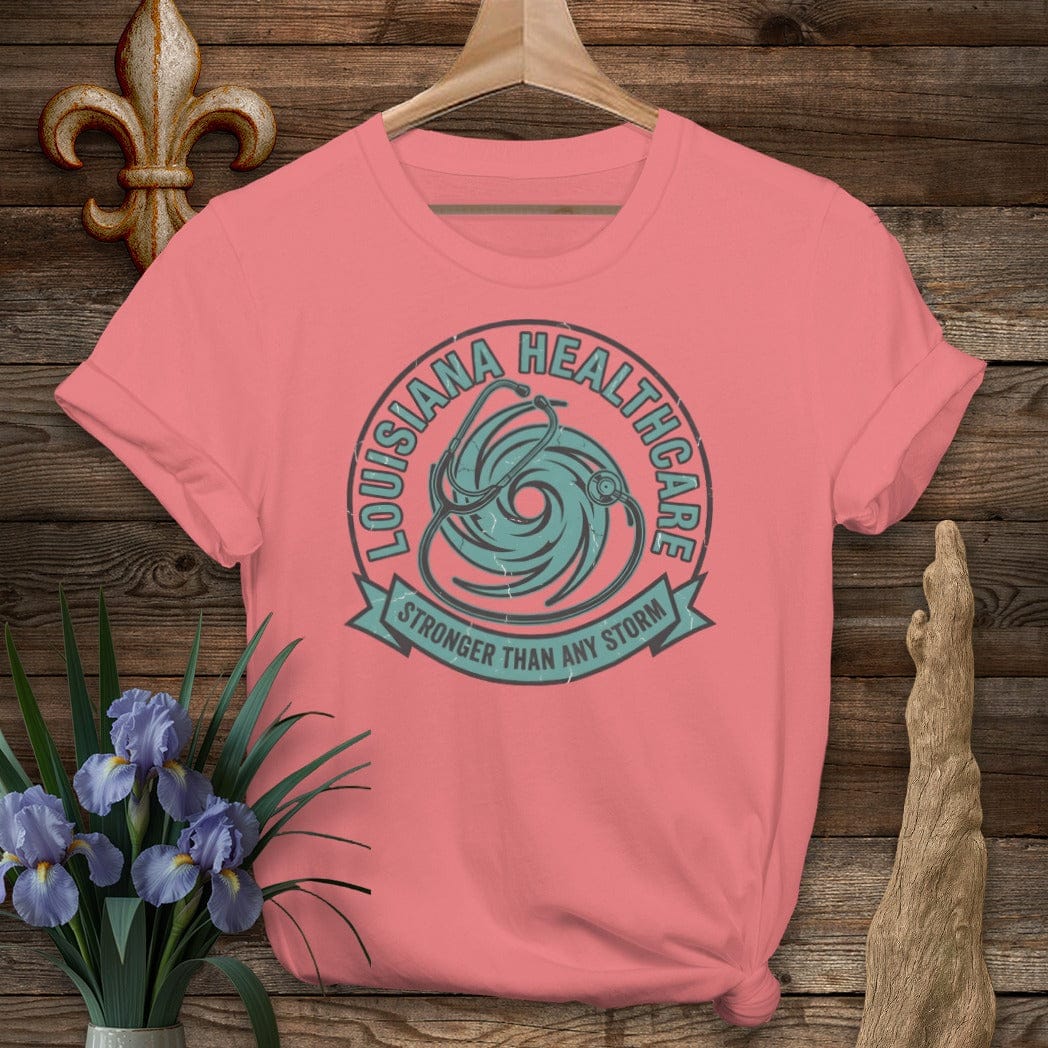S / Coral Silk Louisiana The Resilient Healer T-Shirt by Laissez Faire Wear