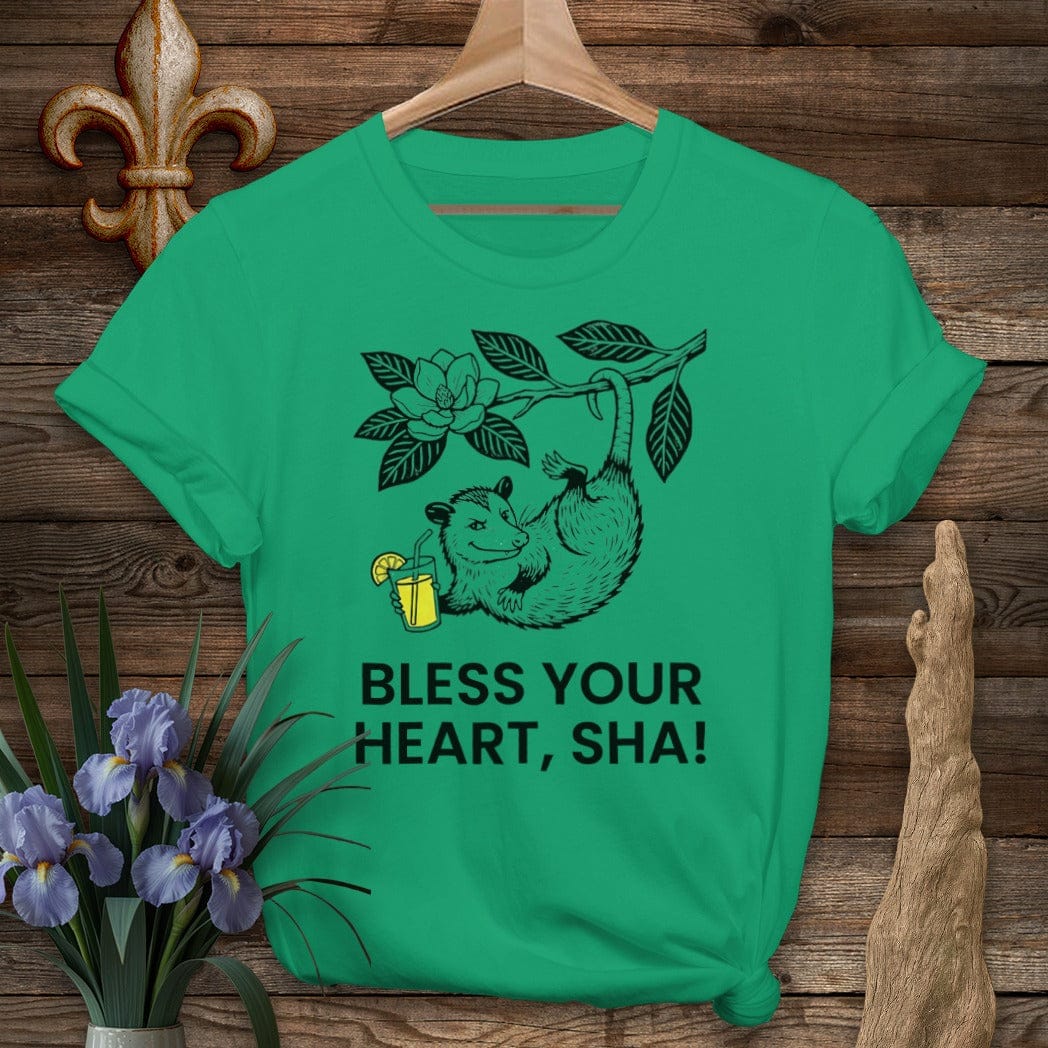 S / Kelly Green Louisiana The Sassy Sha T-Shirt by Laissez Faire Wear