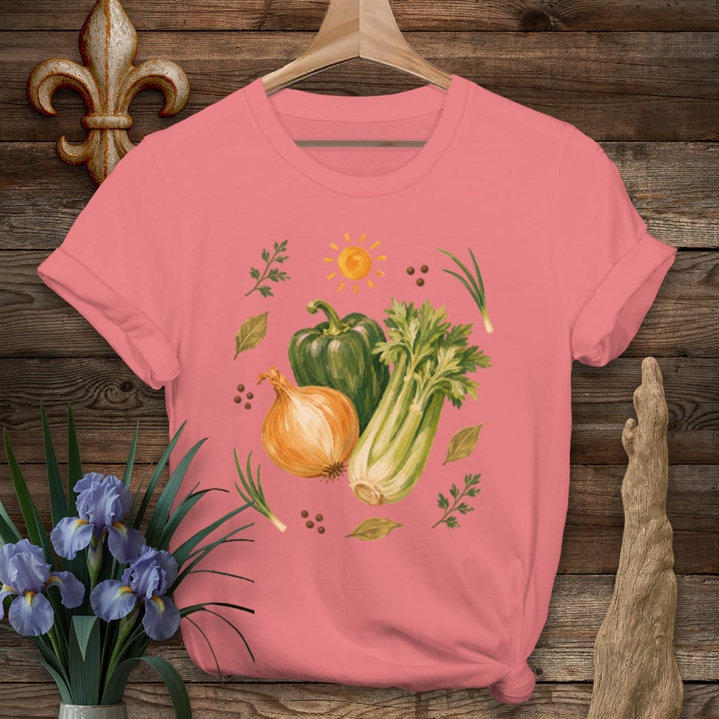 S / Coral Silk Louisiana The Trinity T-Shirt by Laissez Faire Wear