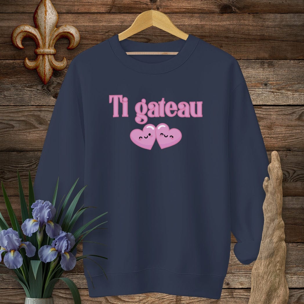 S / Navy Louisiana Ti Gateau Sweatshirt by Laissez Faire Wear
