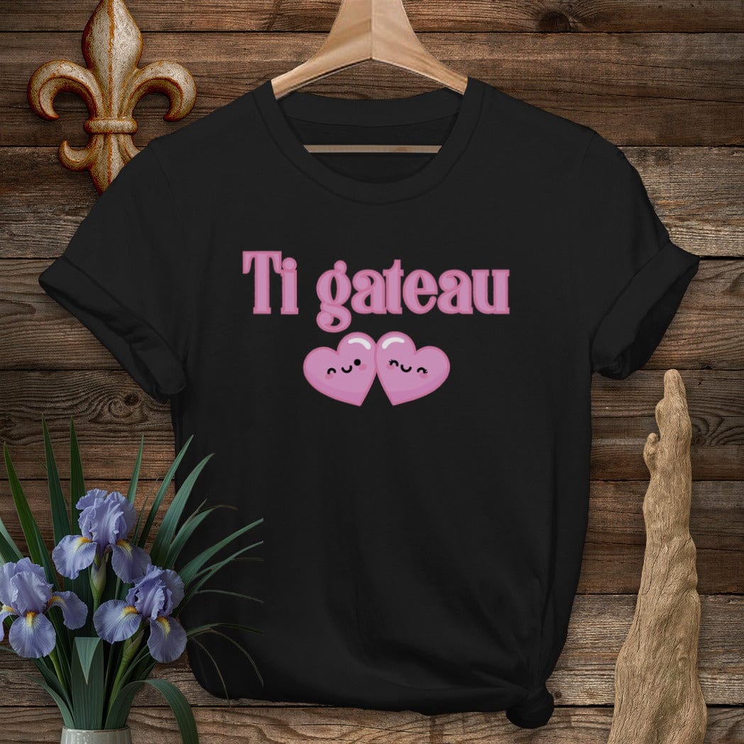 S / Black Louisiana Ti Gateau T-Shirt by Laissez Faire Wear