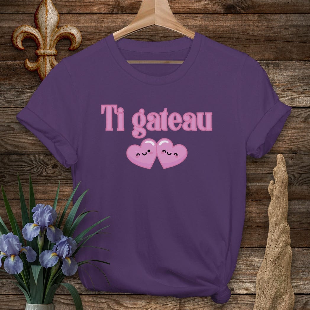 S / Purple Louisiana Ti Gateau T-Shirt by Laissez Faire Wear