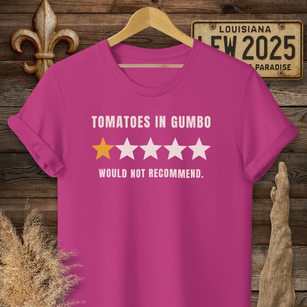 S / Antique Heliconia Louisiana Tomatoes in Gumbo T-Shirt by Laissez Faire Wear