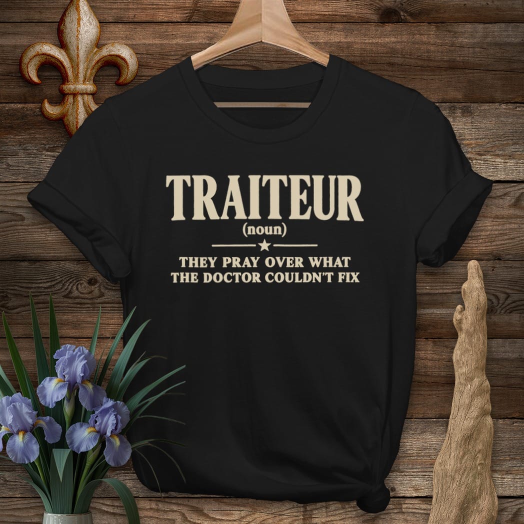 S / Black Louisiana Traiteur T-Shirt by Laissez Faire Wear