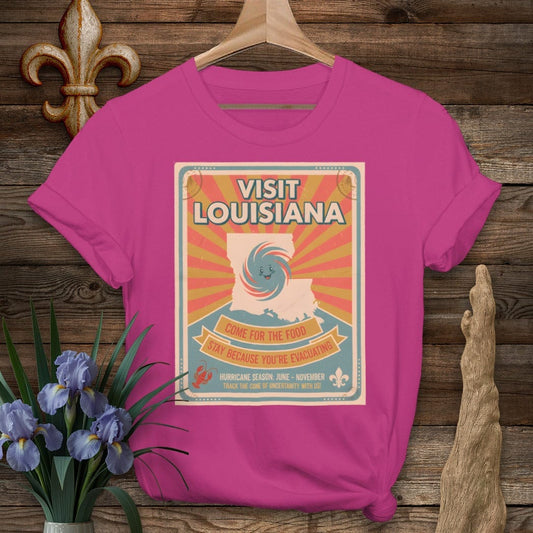 S / Antique Heliconia Louisiana Visit Louisiana T-Shirt by Laissez Faire Wear