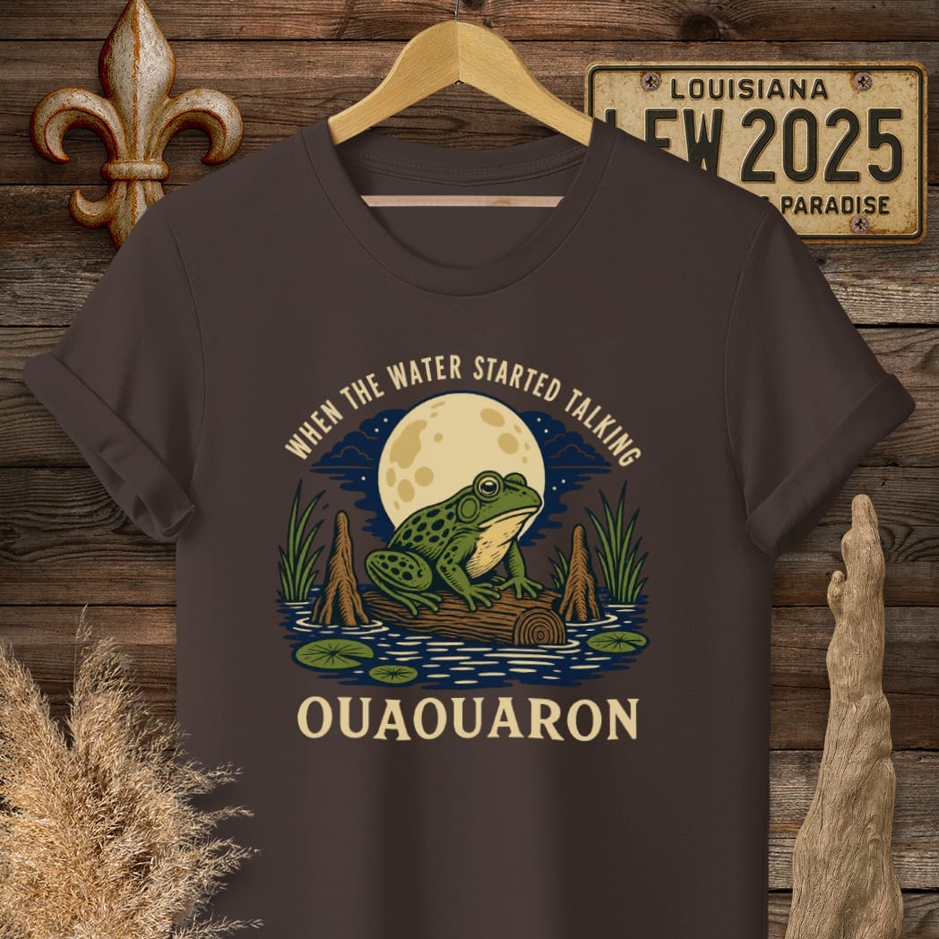 S / Dark Chocolate Louisiana When the Water Started Talking T-Shirt by Laissez Faire Wear