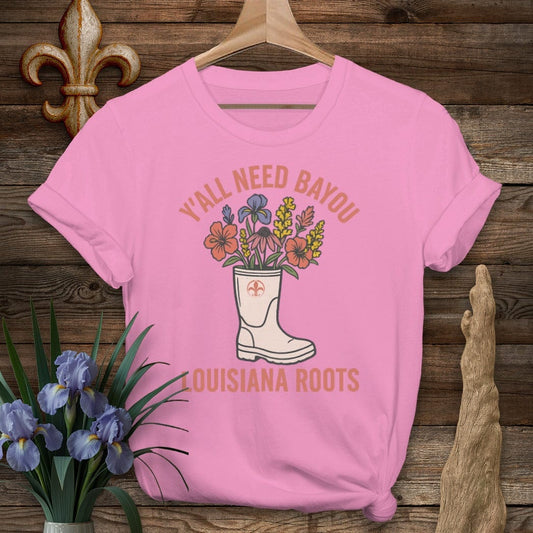 S / Azalea Louisiana Y'all Need Bayou T-Shirt by Laissez Faire Wear